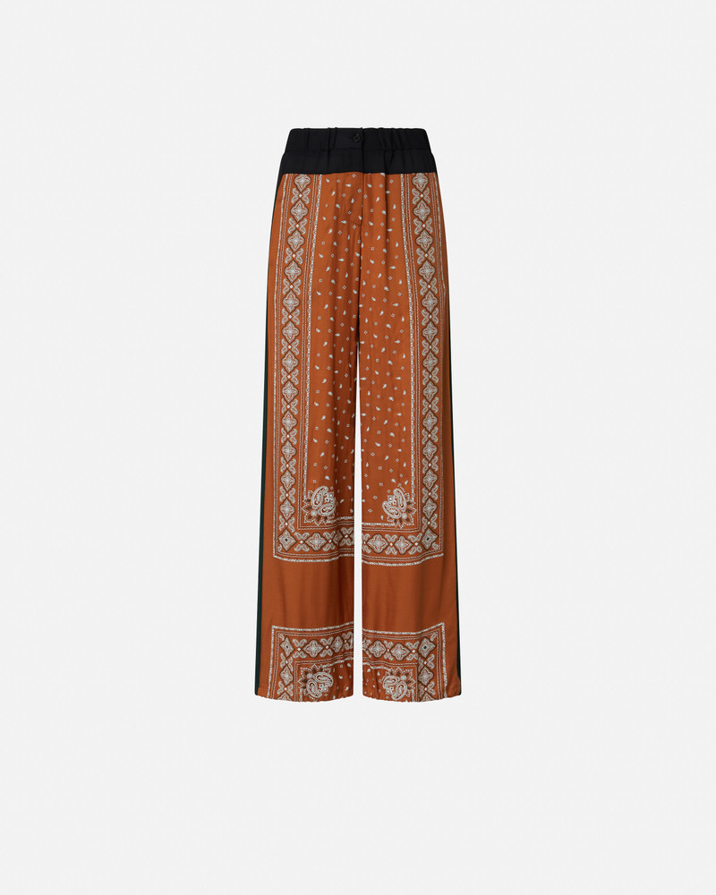 LOOSE LIGHT BANDANA PRINT TROUSERS - 1