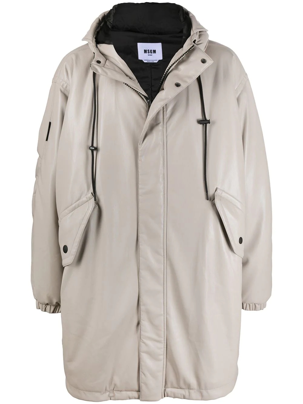 laminated finish raincoat - 1