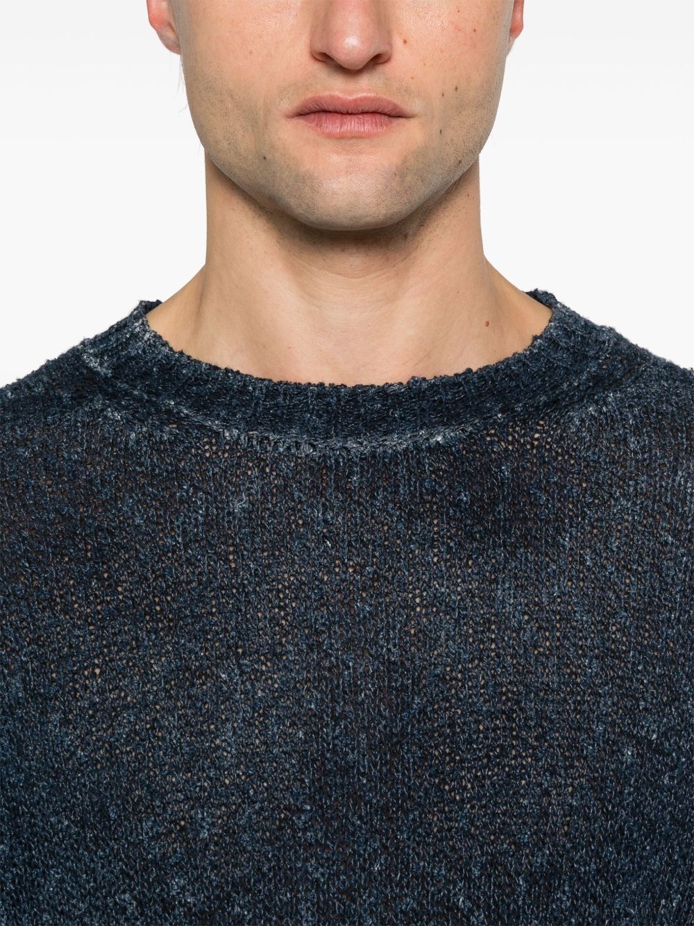 distressed-effect sweater - 5