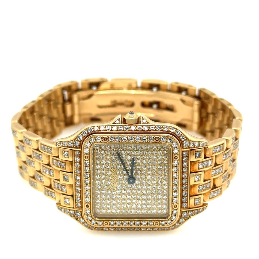Pre-owned Cartier Panthere Quartz Diamond Ladies Watch WF3072B9PVE - 5