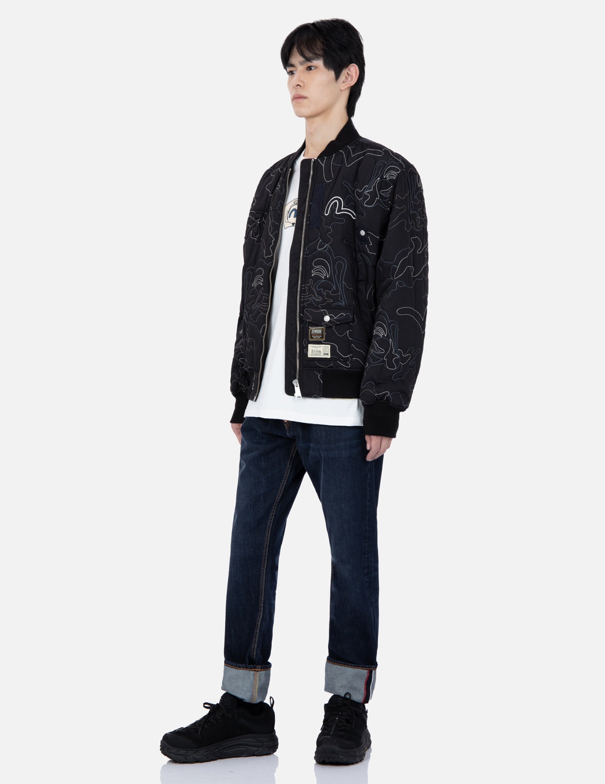 Allover Camouflage Outline Quilted Jacket - 4