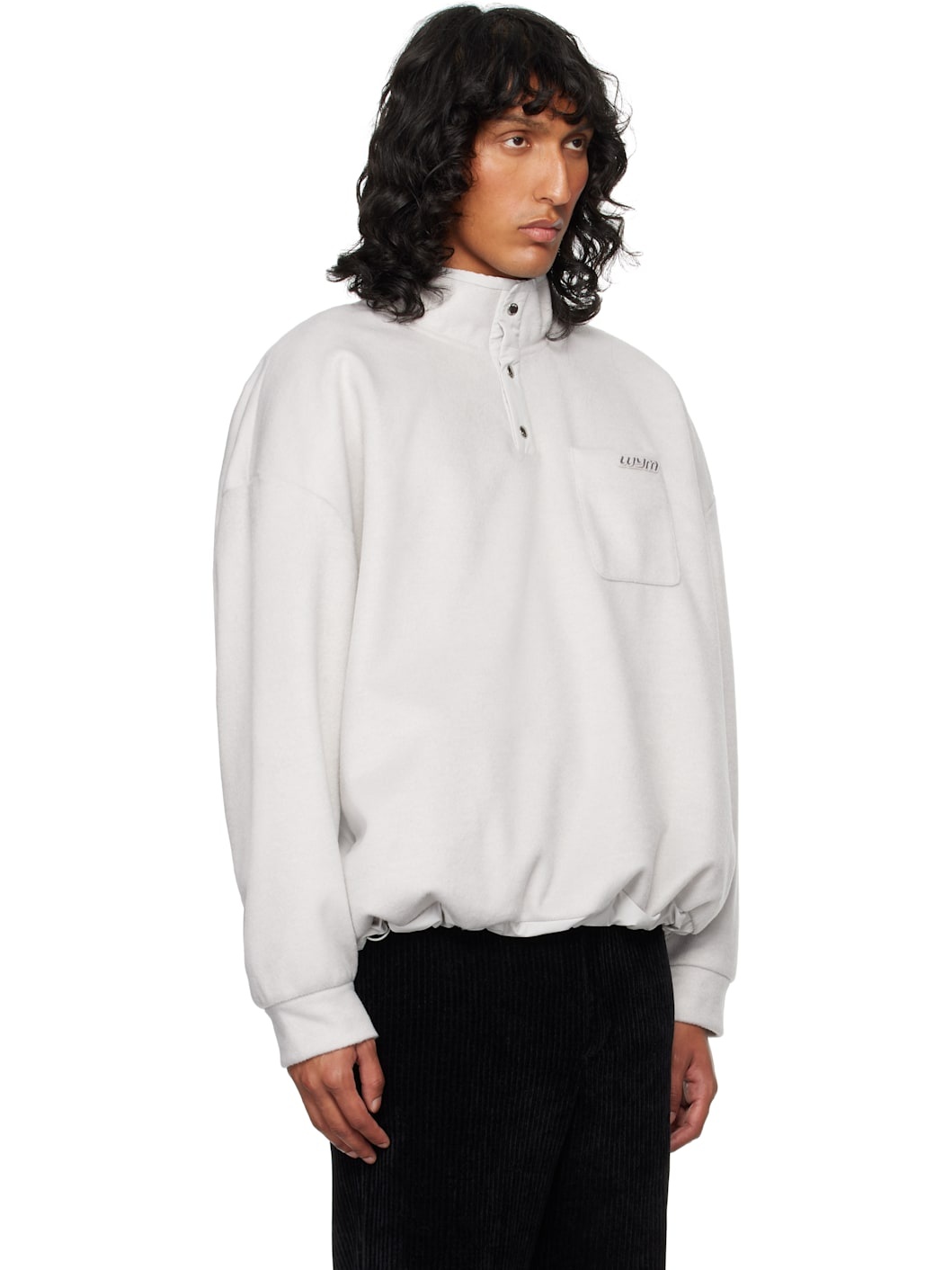 Gray Brushed Sweatshirt - 2