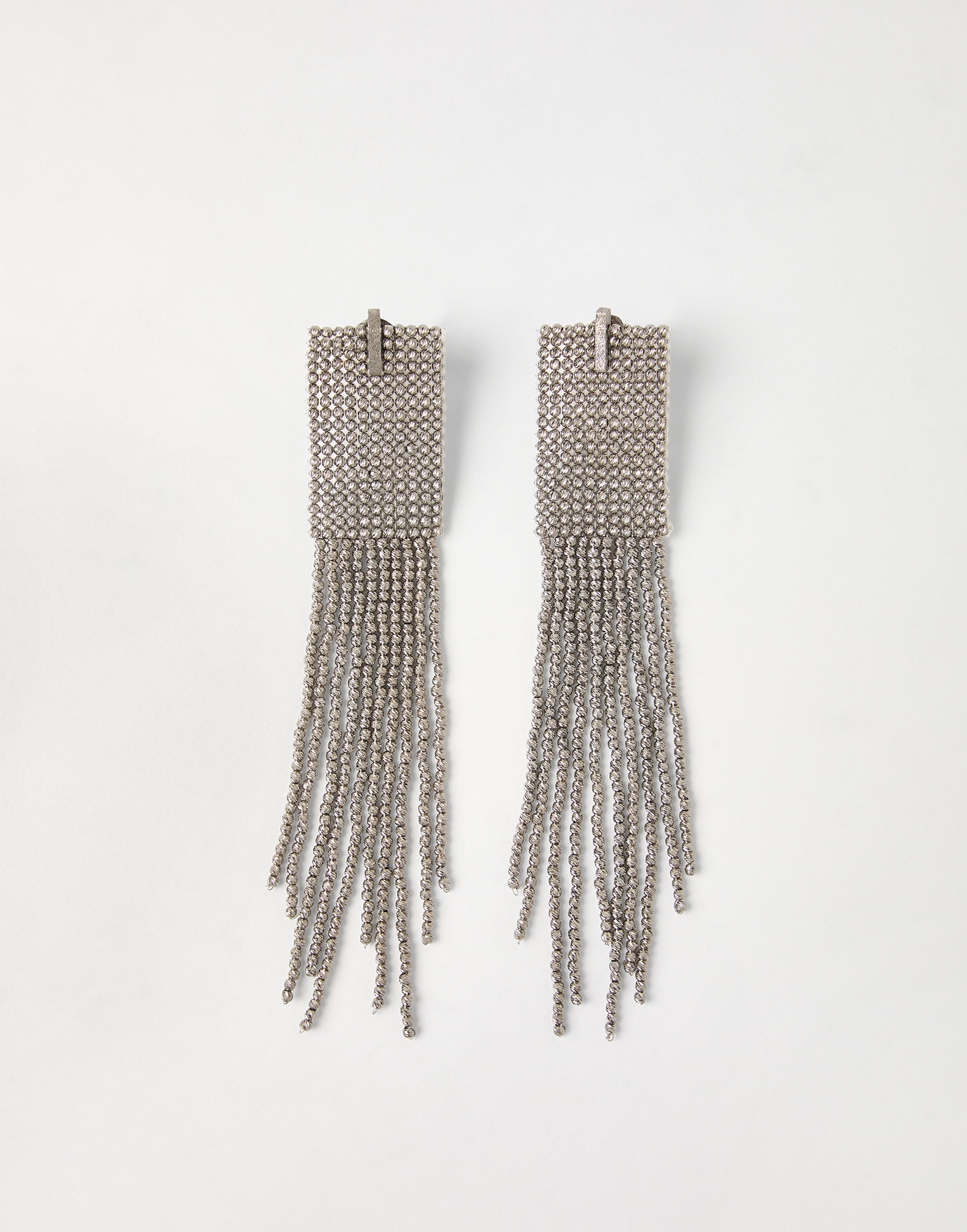 Frayed earrings in Sterling Silver - 1