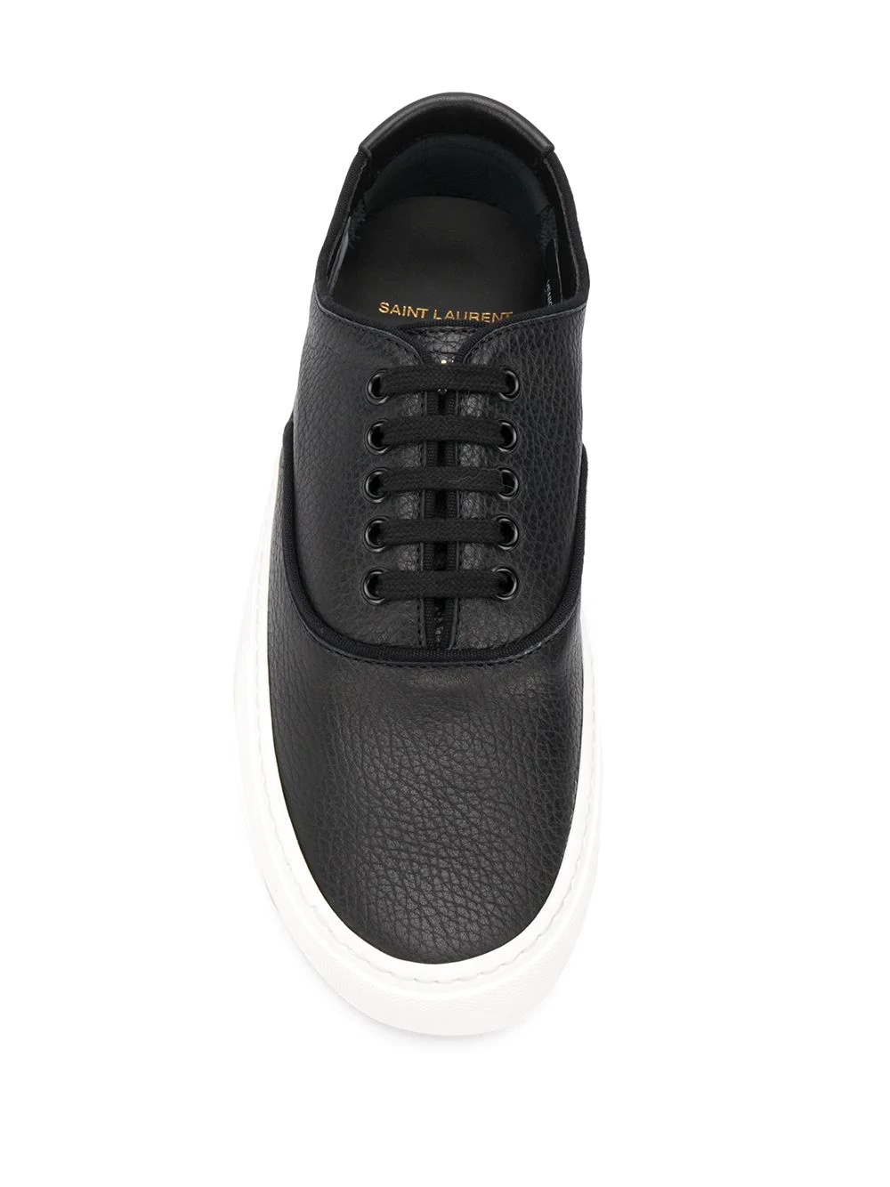 textured low-top sneakers - 4