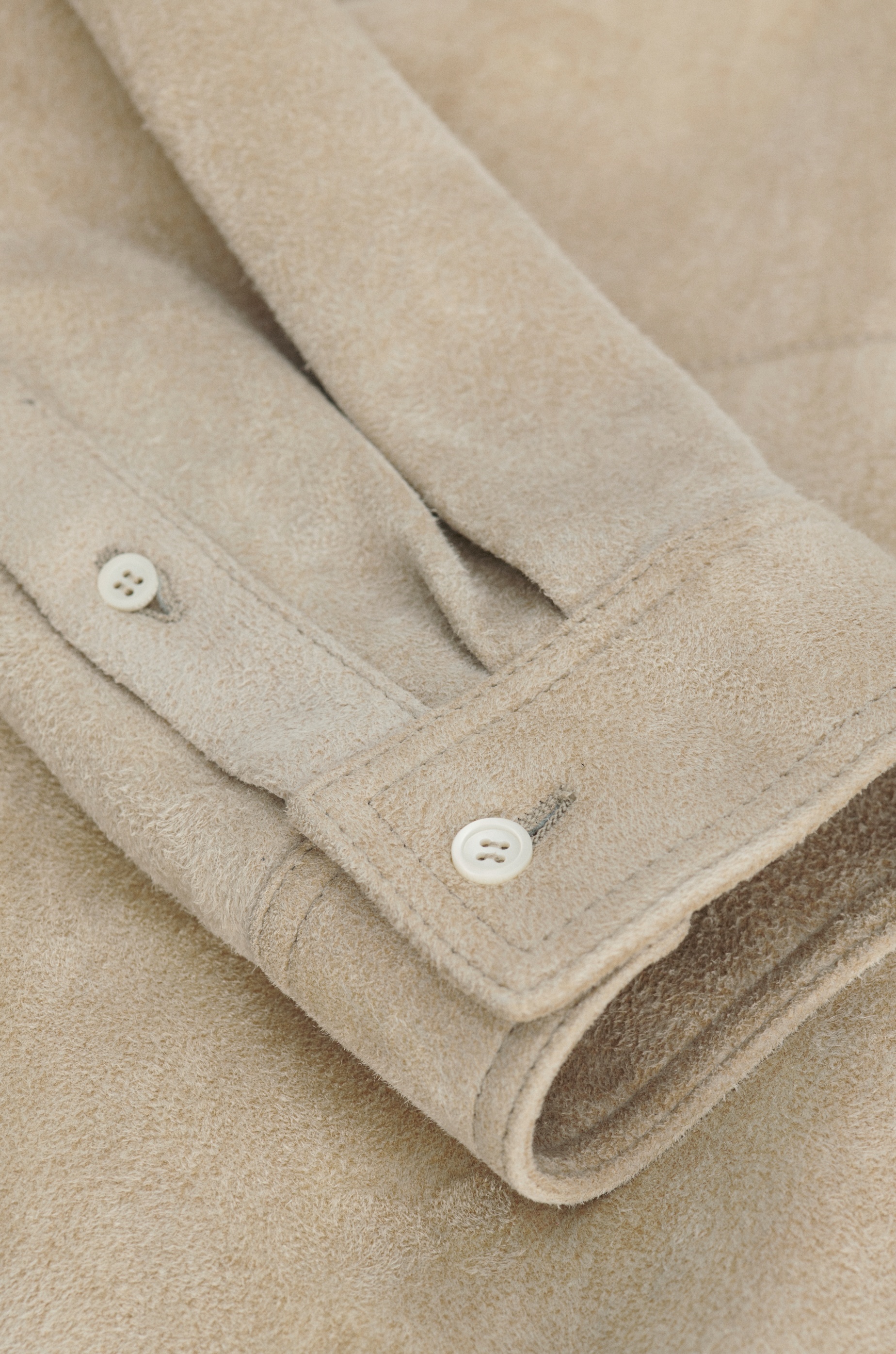Overshirt in suede lambskin - 6