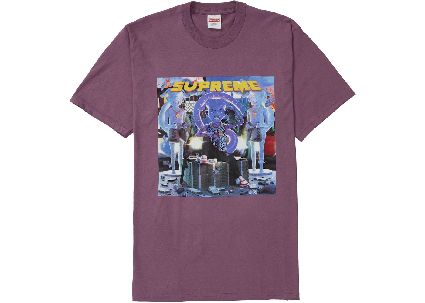 Supreme Richest Tee Plum - 1