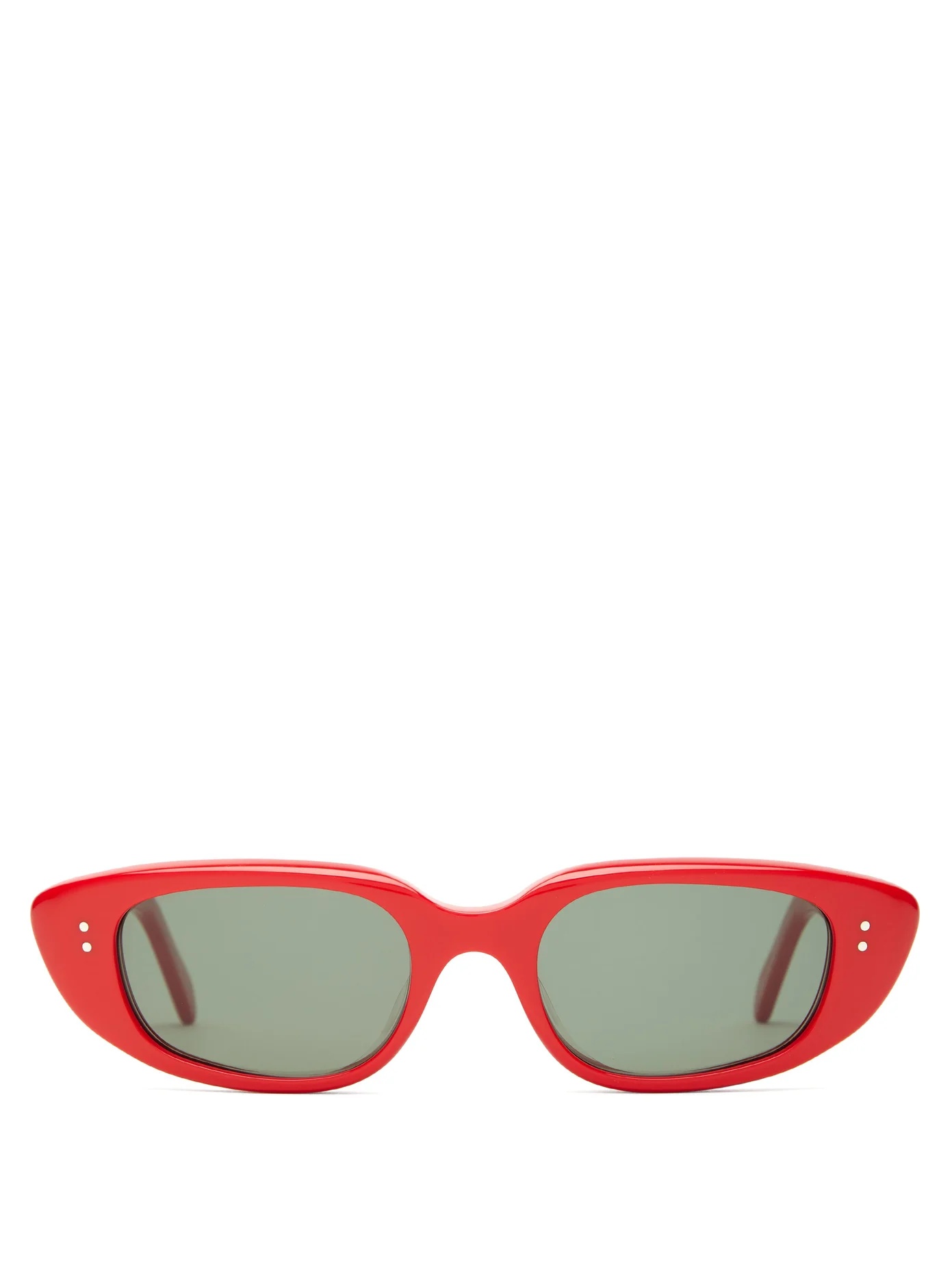 Oval acetate sunglasses - 1