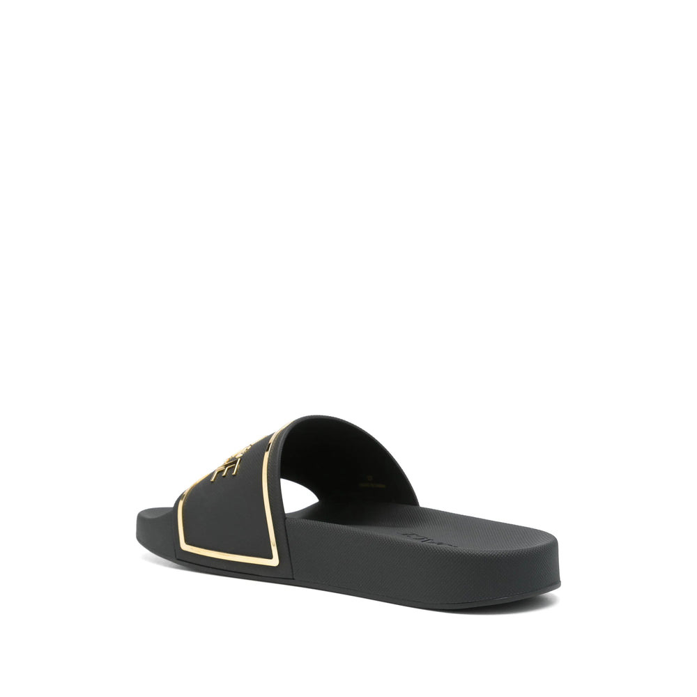 Versace Black Flip-Flops & Slides Women - 4