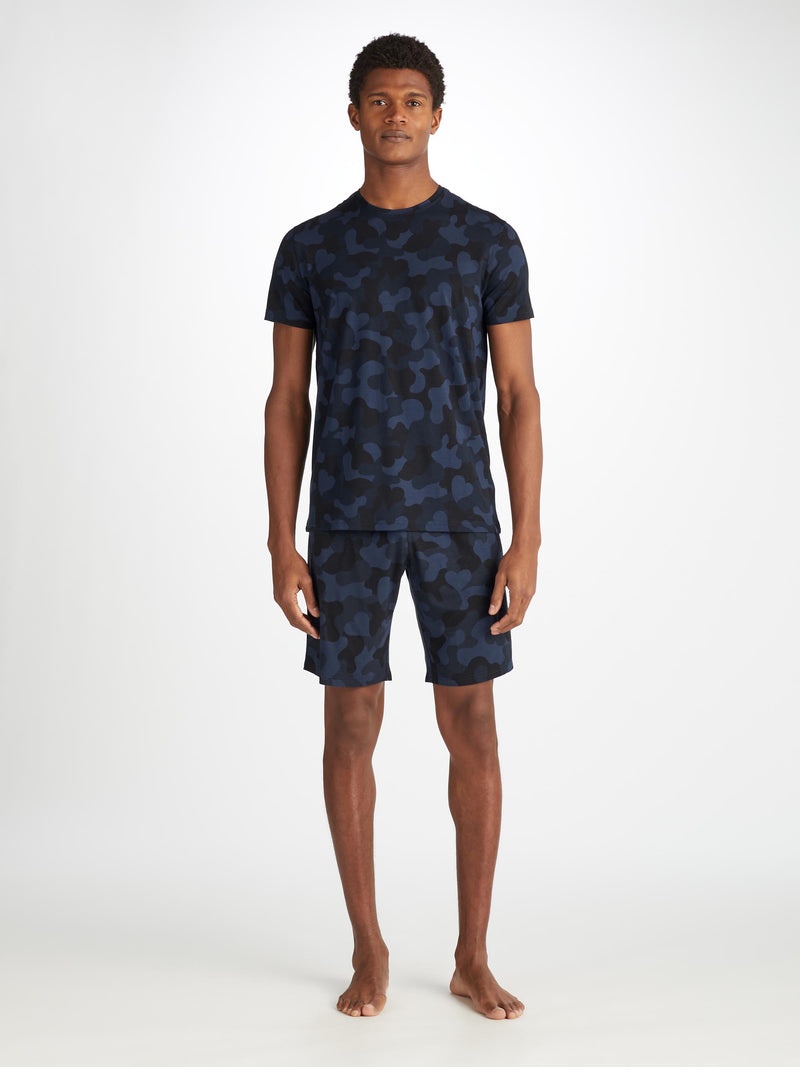 Men's T-Shirt London 11 Micro Modal Navy - 3