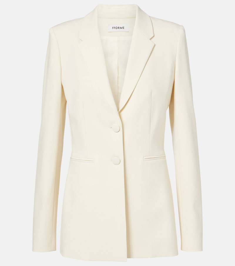 Bennet wool-blend crêpe blazer - 1