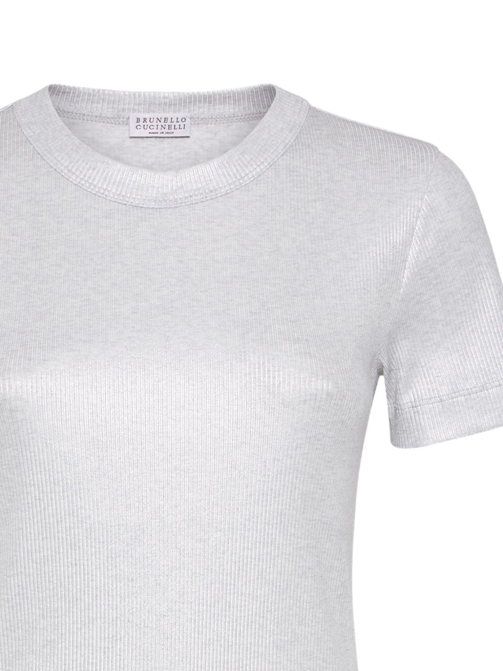 ribbed sparkling T-shirt - 7