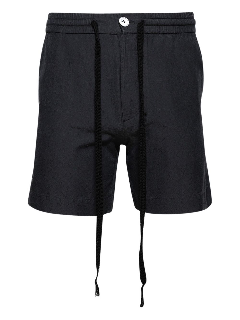drawstring silk shorts - 1