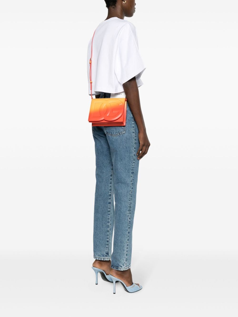 logo-embossed ombrÃ©-print crossbody bag - 2