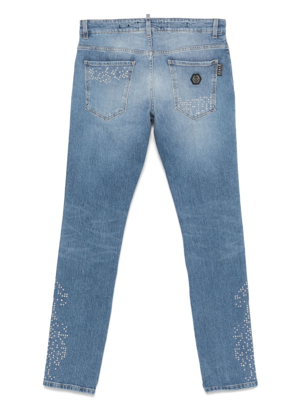 stud-embellished jeans - 2