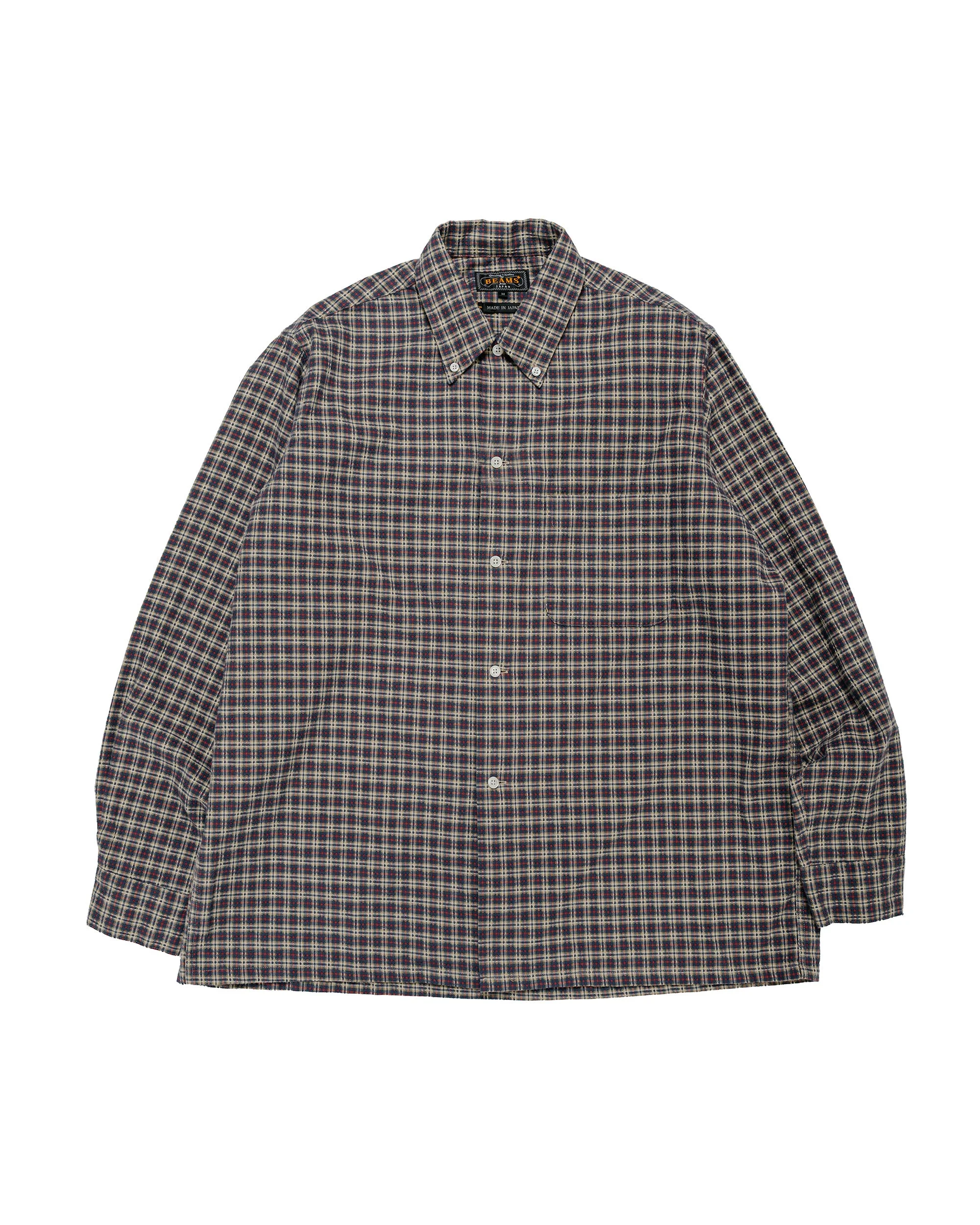 Open B.D. Dobby Plaid Navy - 1