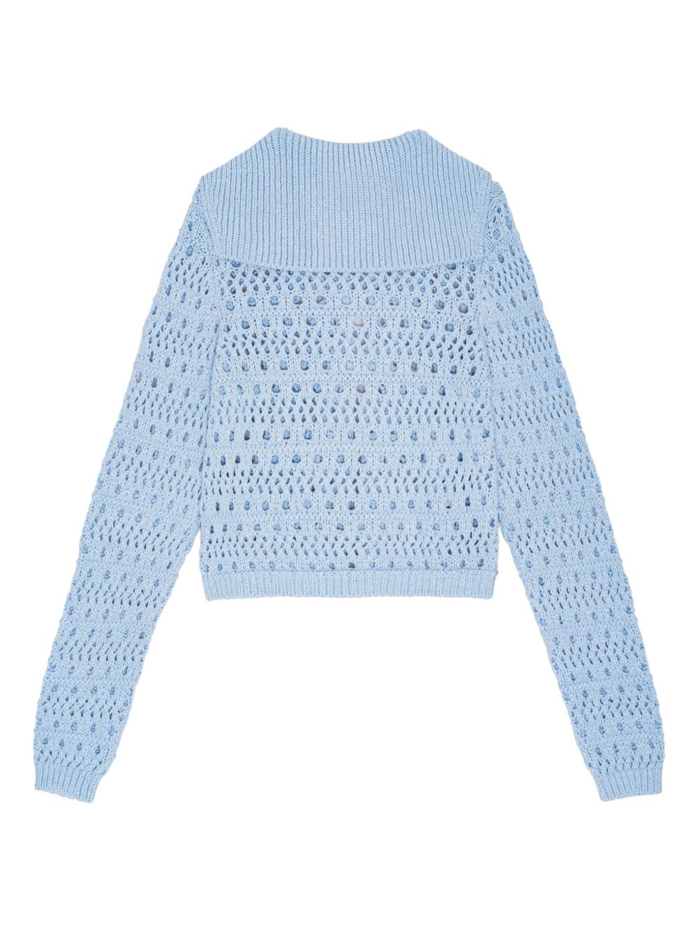 open-knit cardigan - 6