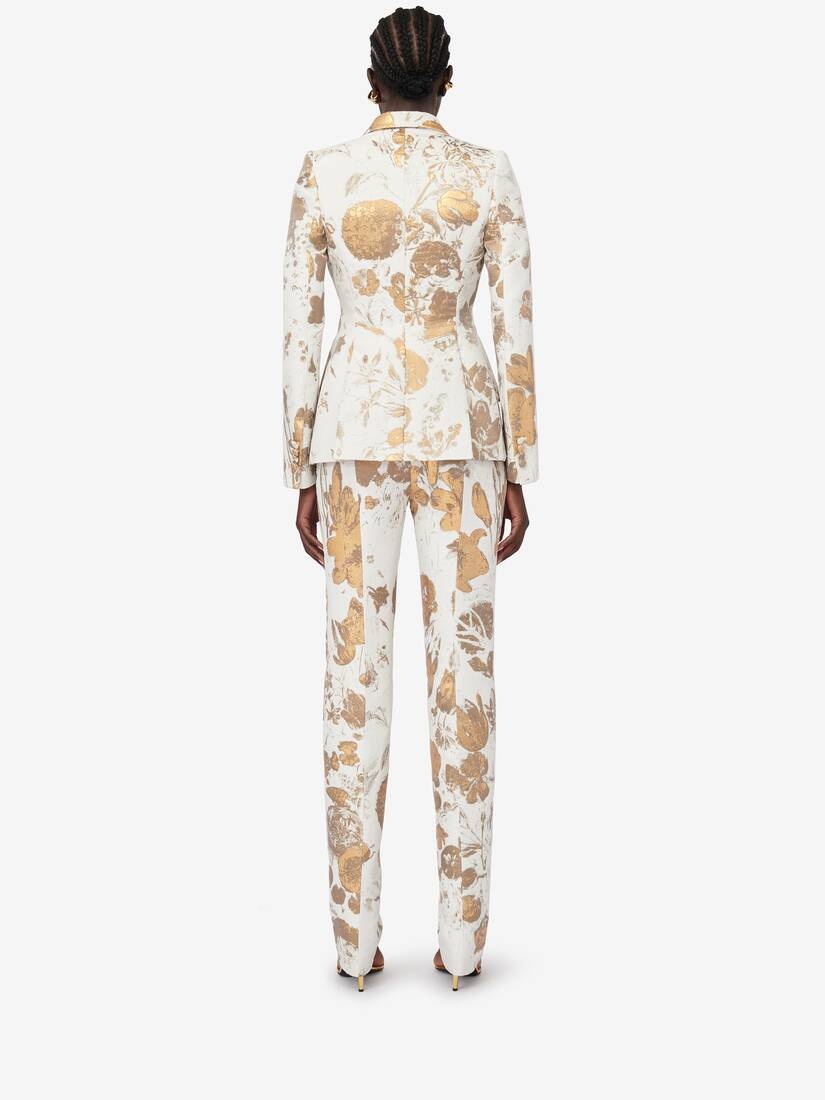 Women's Peak Shoulder Jacket in Gold - 4