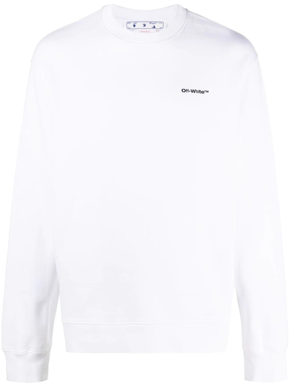 Wave Diag-stripe cotton sweatshirt - 1