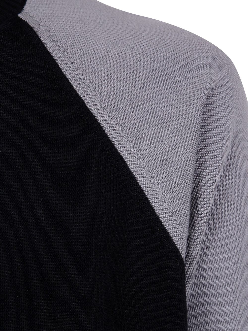 raglan-sleeve panelled jumper - 3