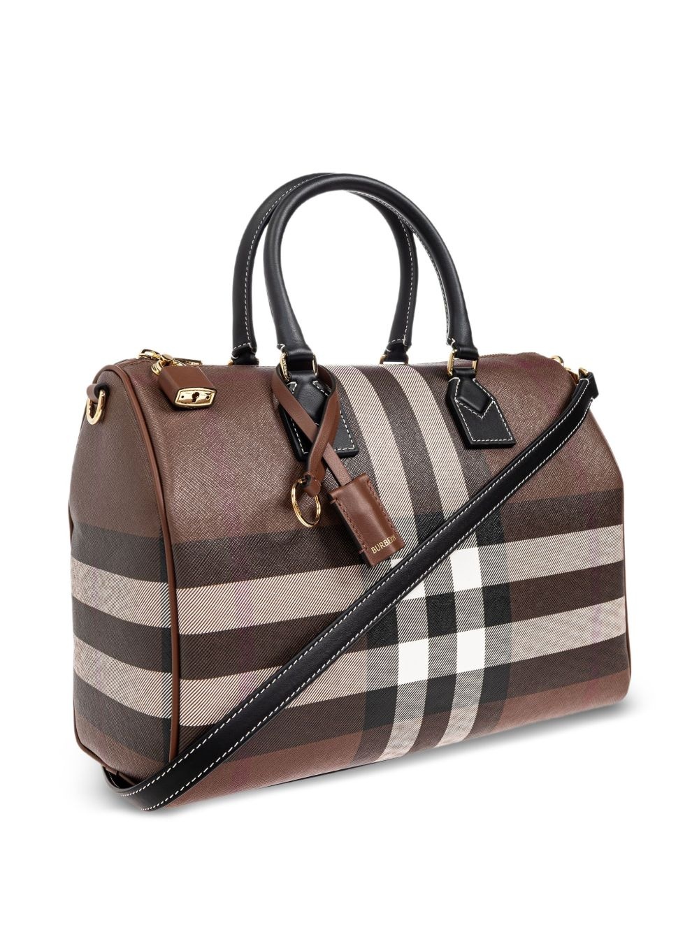 medium Check satchel bag - 4
