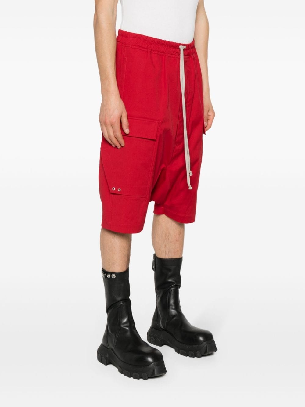 drop-crotch cargo shorts - 3