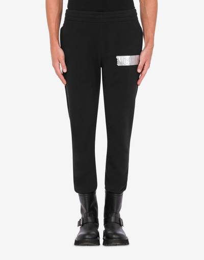 Moschino SILVER LOGO ORGANIC COTTON JOGGERS outlook