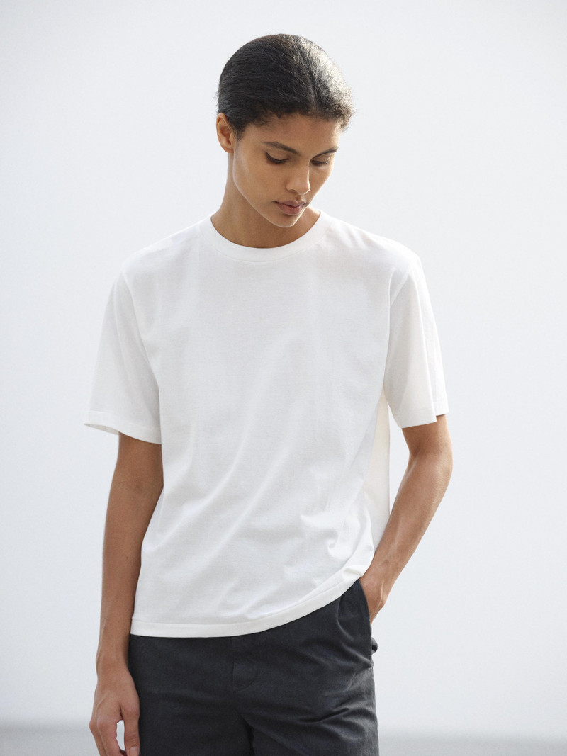 AURALEE HIGH GAUGE COTTON JERSEY TEE outlook