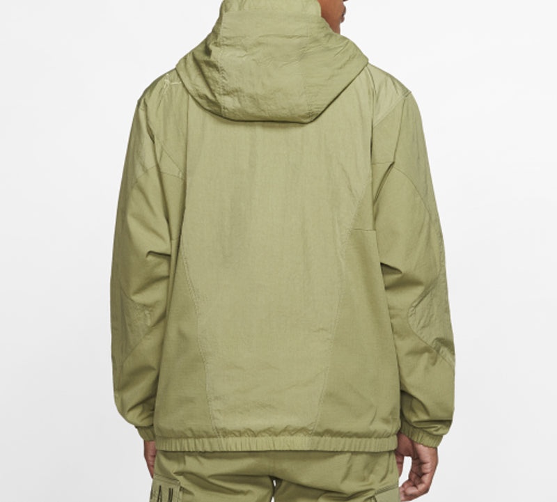 Men's Air Jordan Sport DNA Half Zipper Woven Dark Green Jacket CD5729-370 - 4