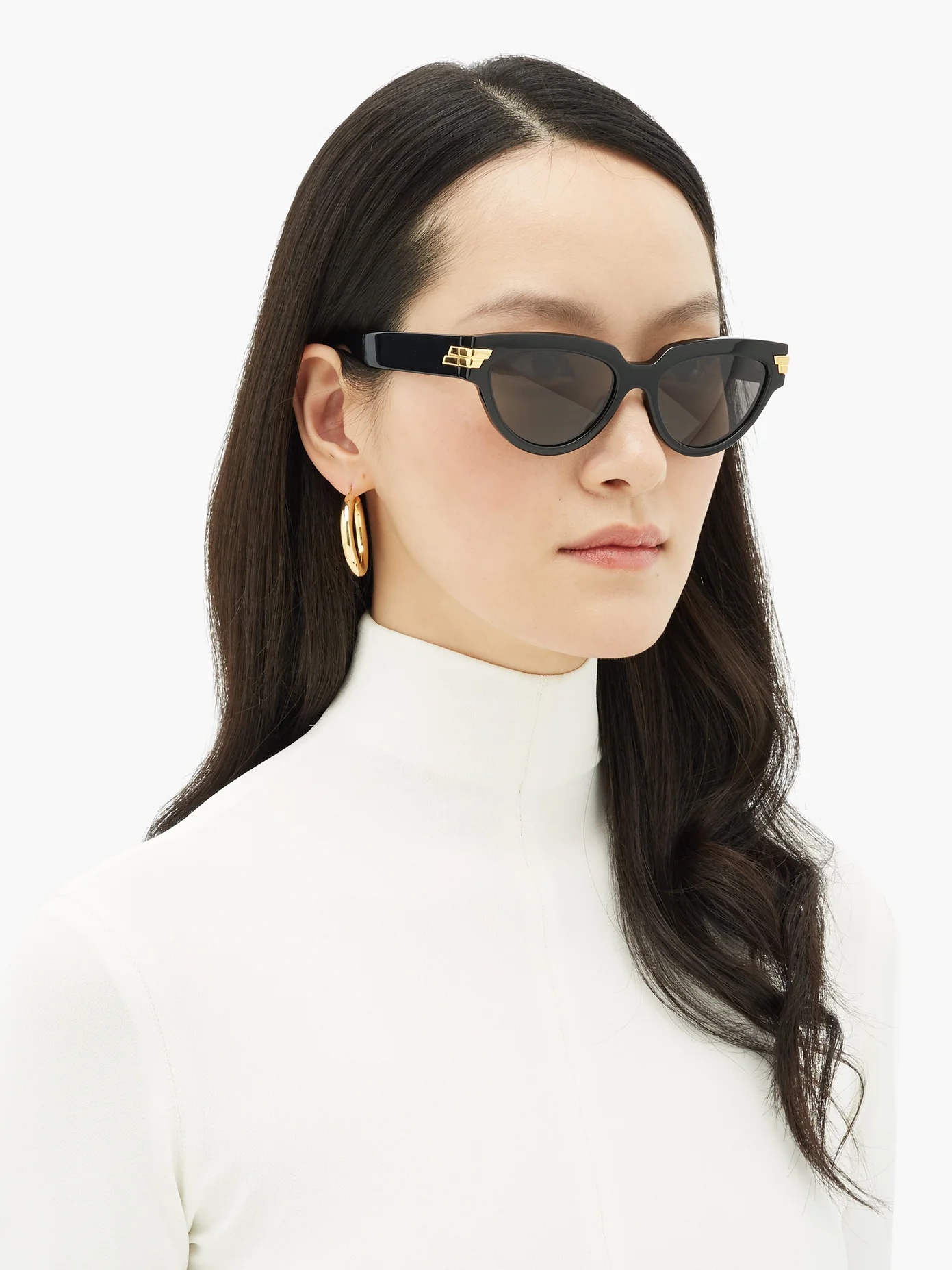 Cat-eye acetate sunglasses - 3