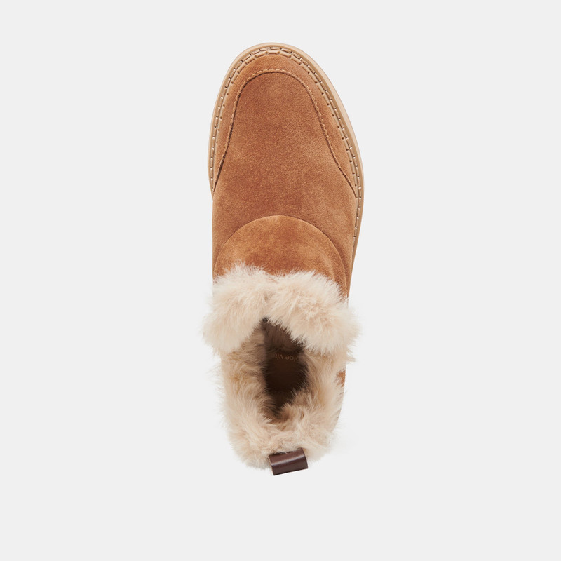 ARDY PLUSH H2O BOOTIES PECAN SUEDE 8