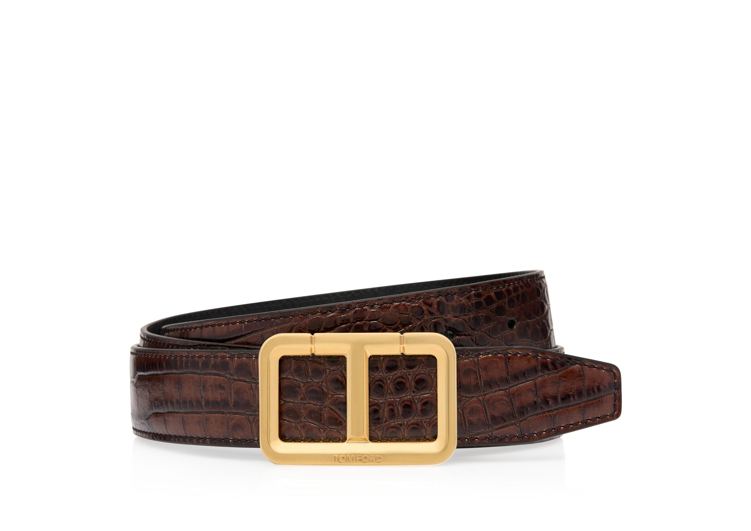 PRINTED ALLIGATOR SCORED T BELT - 1