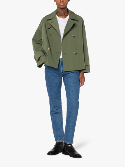 Mackintosh HUMBIE GREEN ECO DRY SHORT DOUBLE-BREASTED OVERCOAT outlook