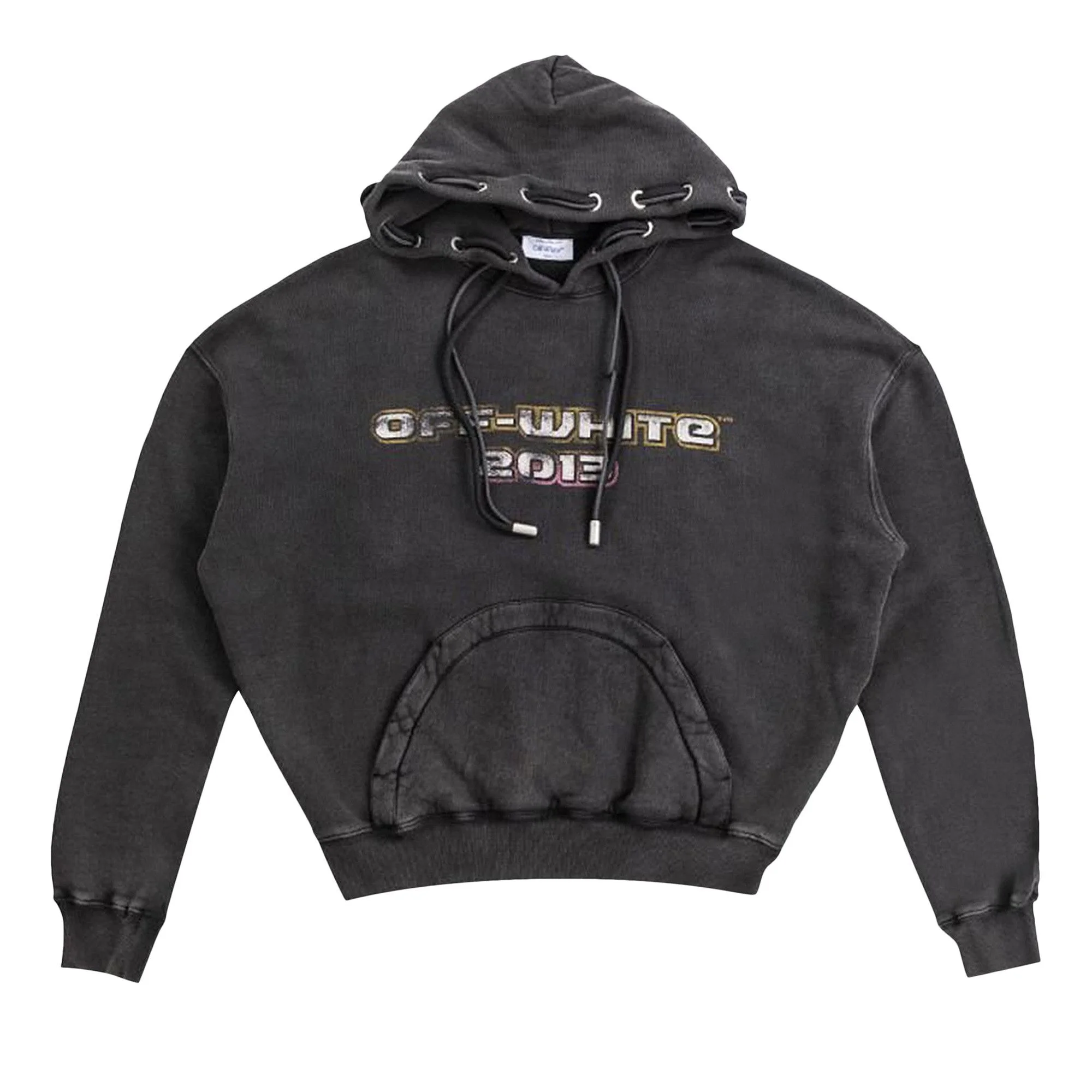 Off-White Digit Bacchus Hoodie 'Black/Multicolor' - 1