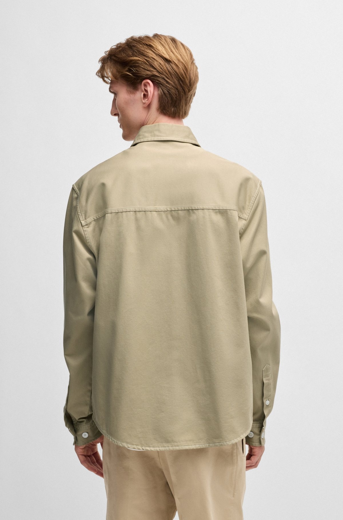 RELAXED-FIT SHIRT IN COTTON TWILL - 5