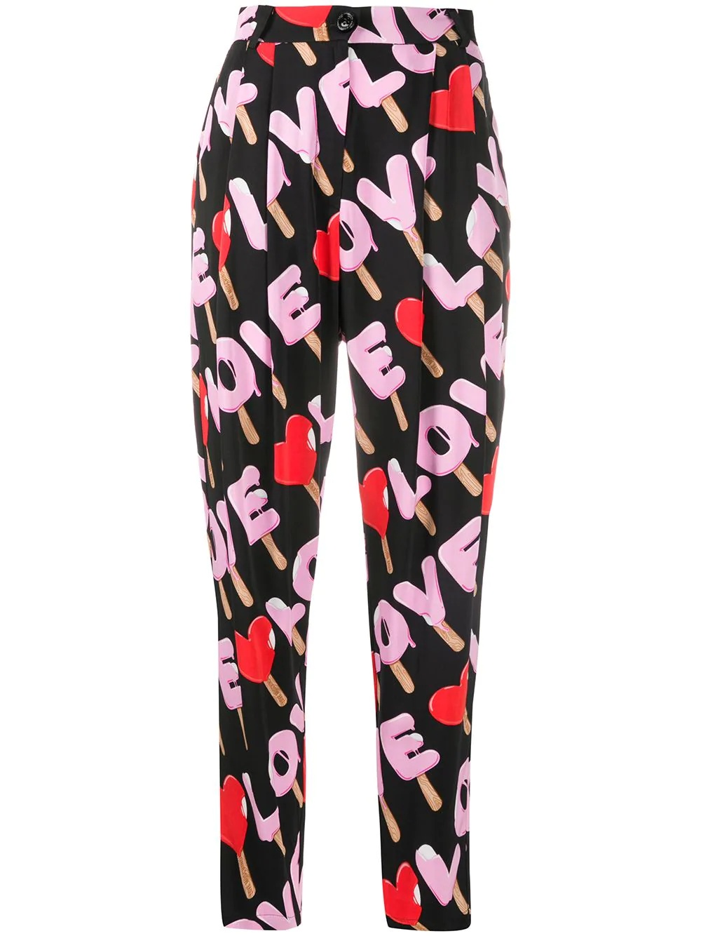 printed tailored trousers - 1