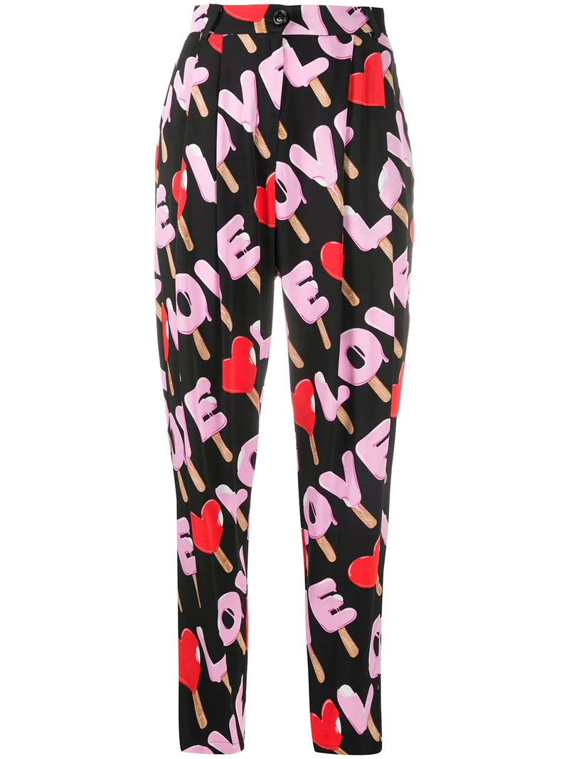 printed tailored trousers 1