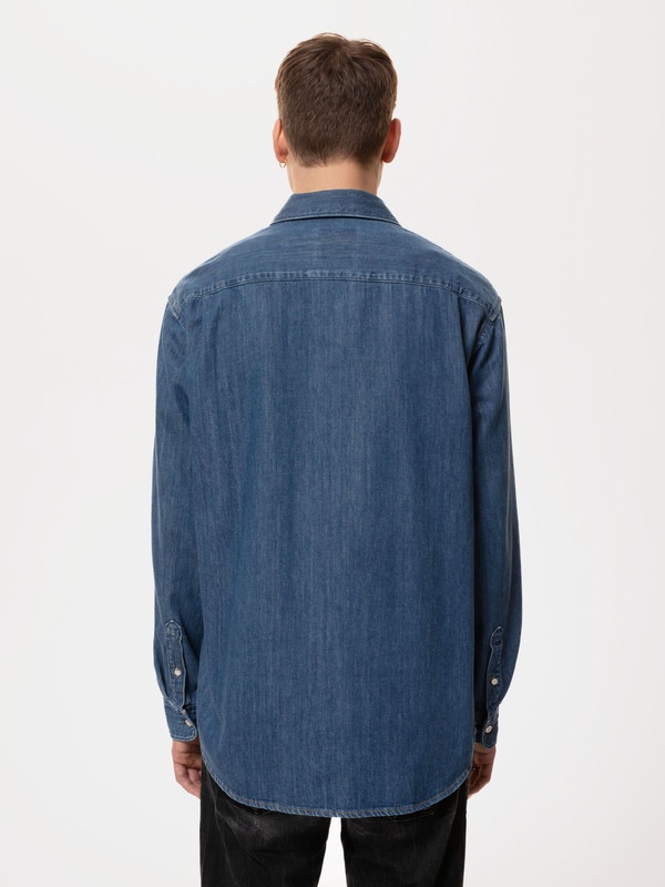 Filip Casual Some Kind of Blue Denim Shirt - 4
