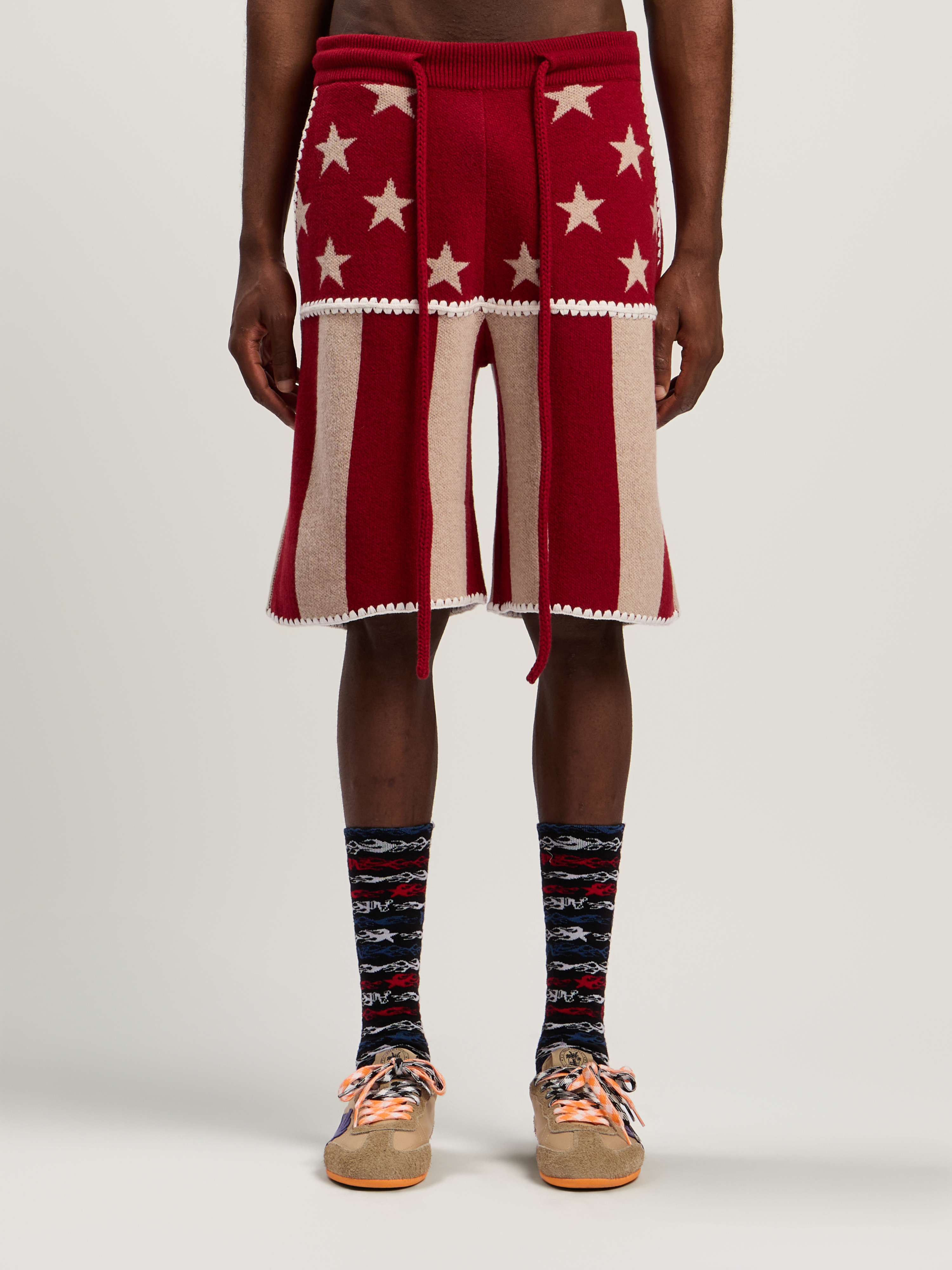 Stars&Stripes Knit Shorts - 2
