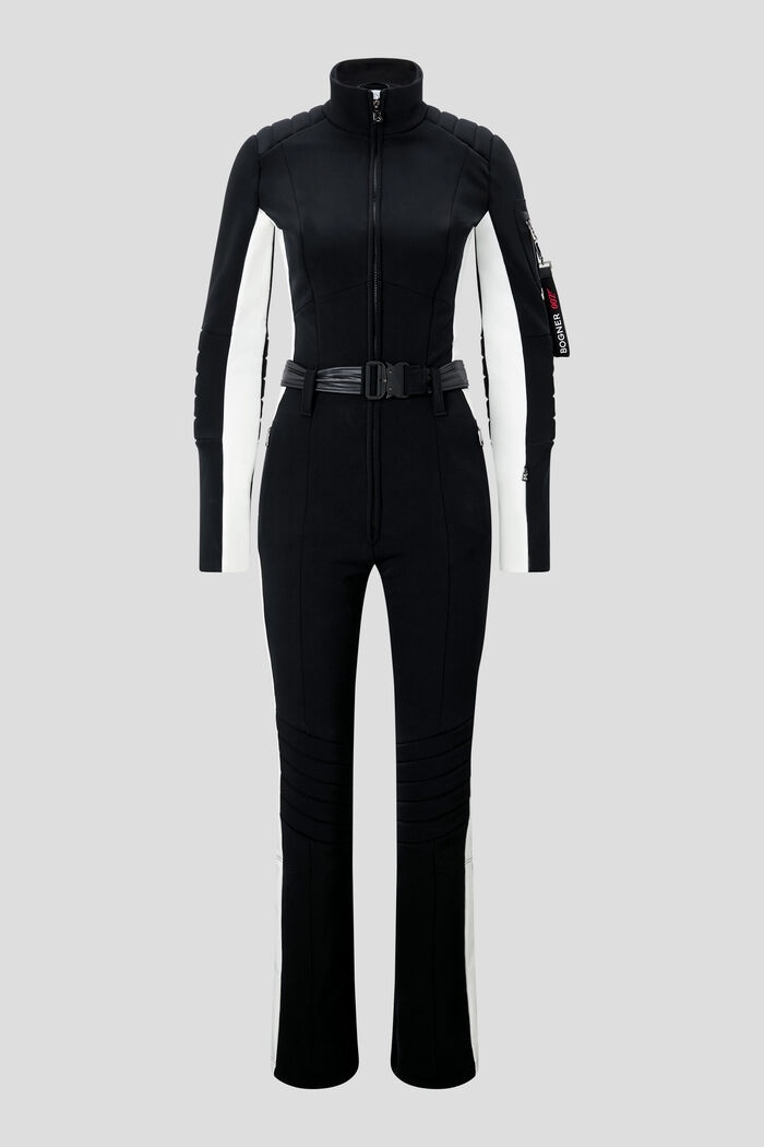 Mathilde Ski overalls in Black/White - 1