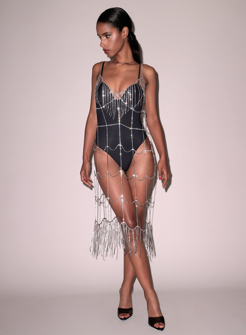 Fleur du Mal Crystal Fringe Dress outlook