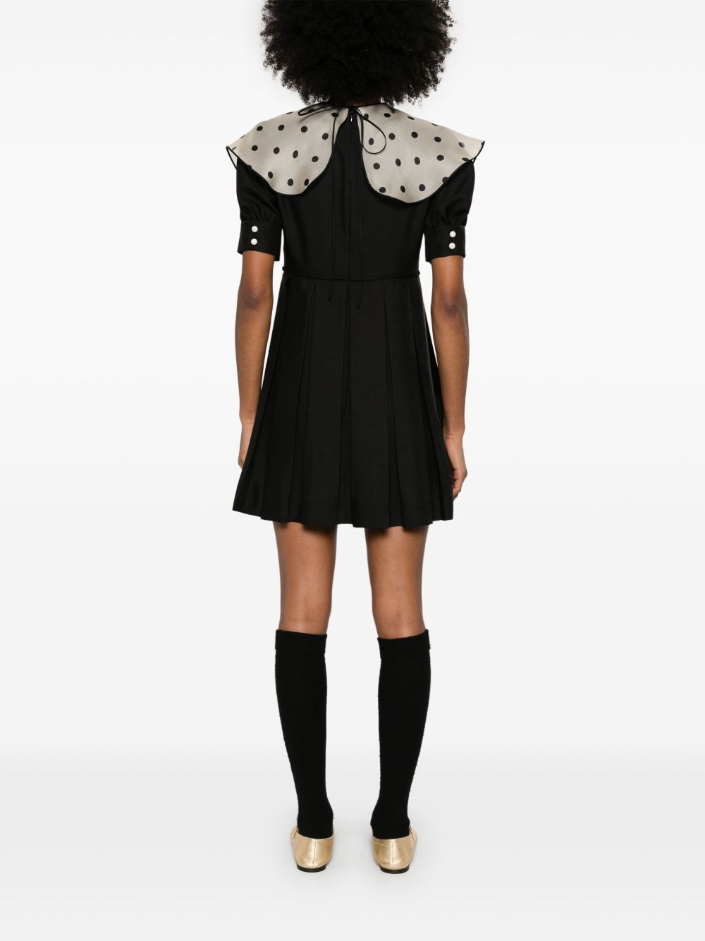 polka dot-print mini dress - 4