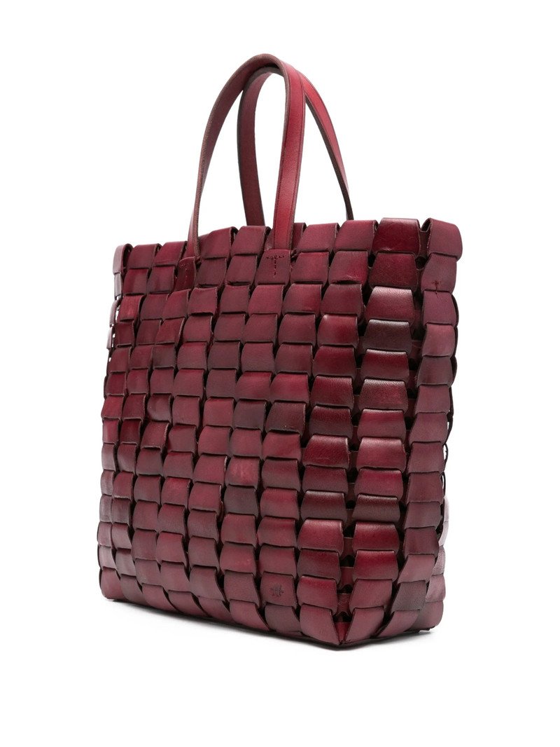 DRAGON DIFFUSION Dragon Diffusion Woven Leather Tote Bag outlook
