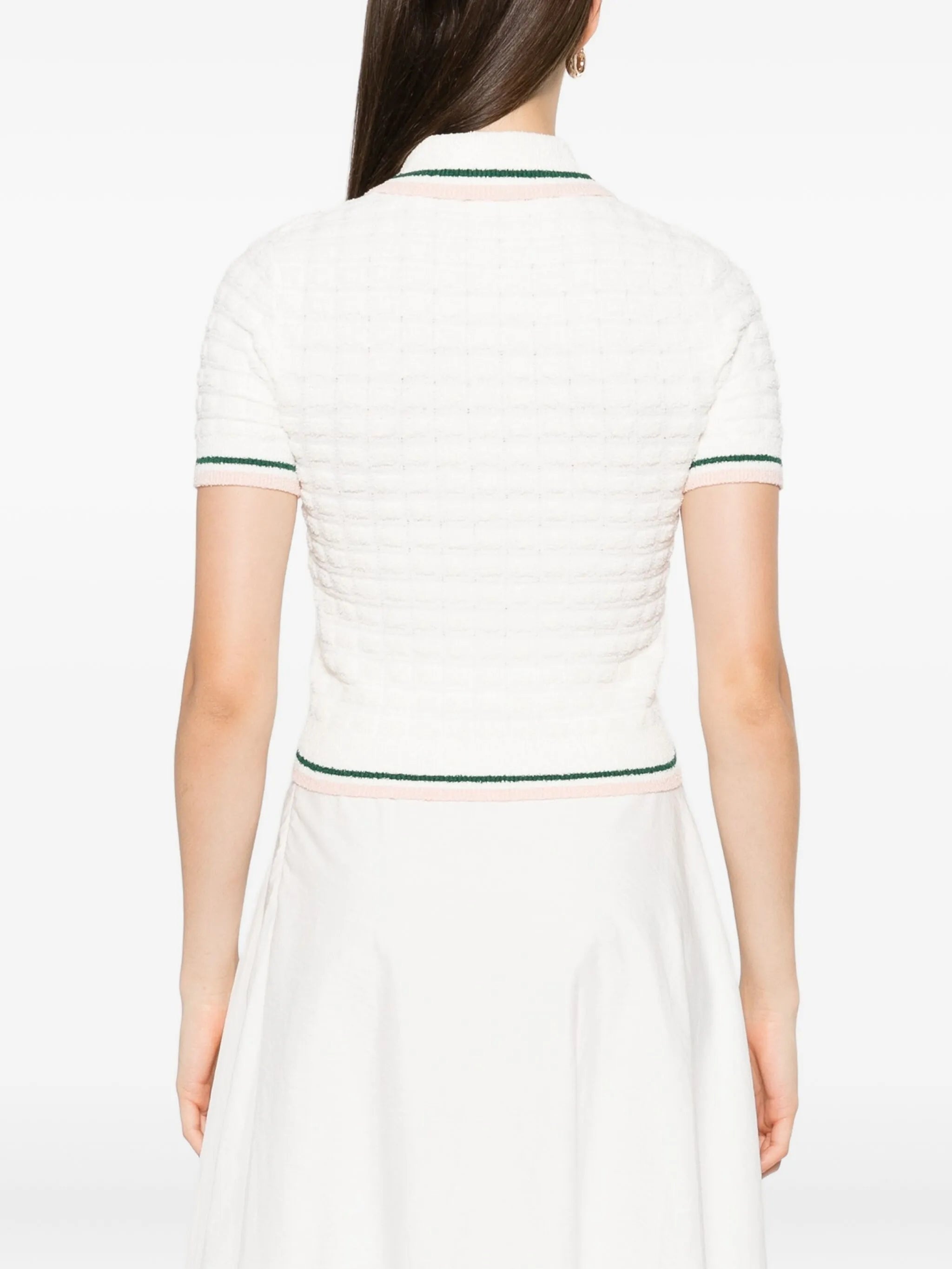 Casablanca Textured-knit Polo Dress - 2