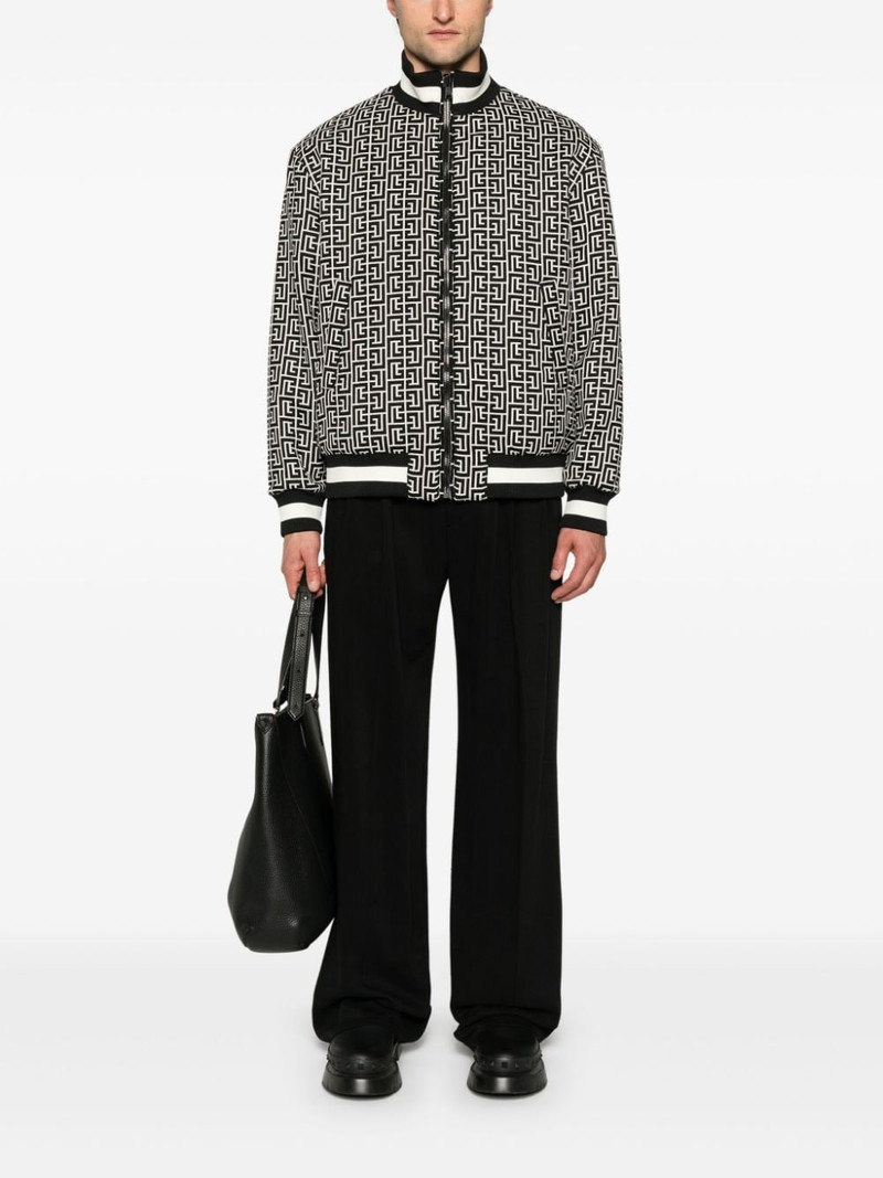 Balmain Monogram reversible bomber jacket outlook