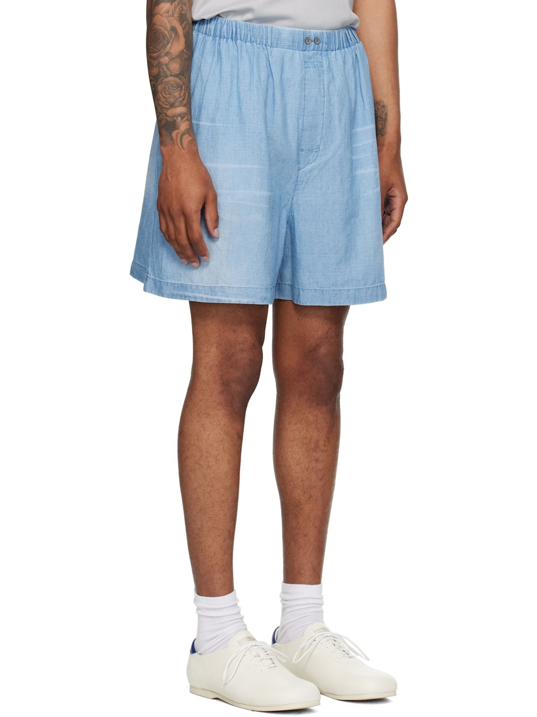 Blue Logo Stamp Shorts - 2