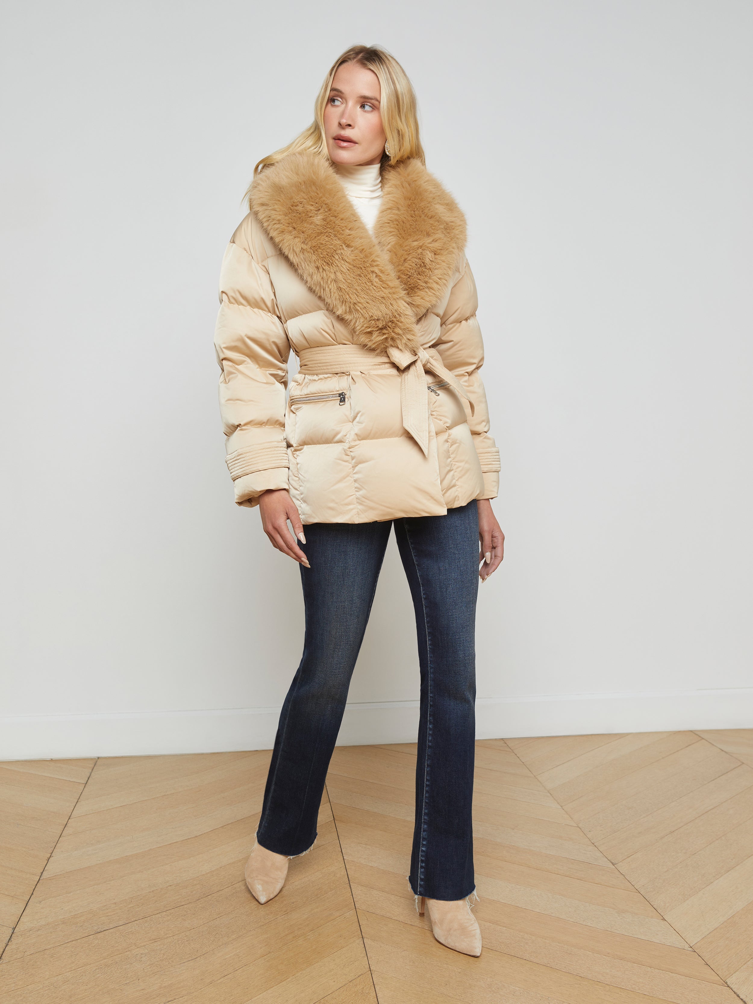 Vail Faux Fur Down Coat - 3