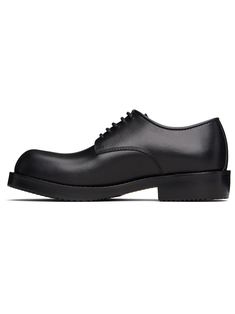Dries Van Noten Black Leather Derbys outlook