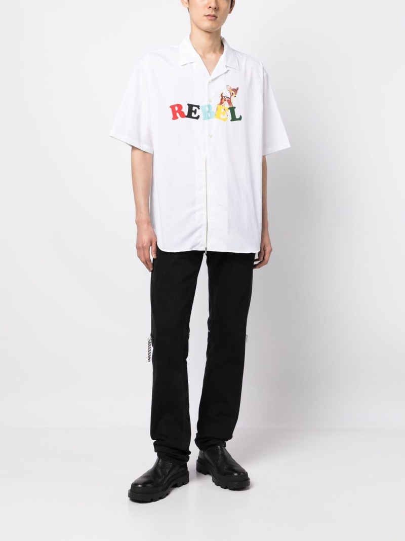 UNDERCOVER Rebel short-sleeve cotton shirt outlook