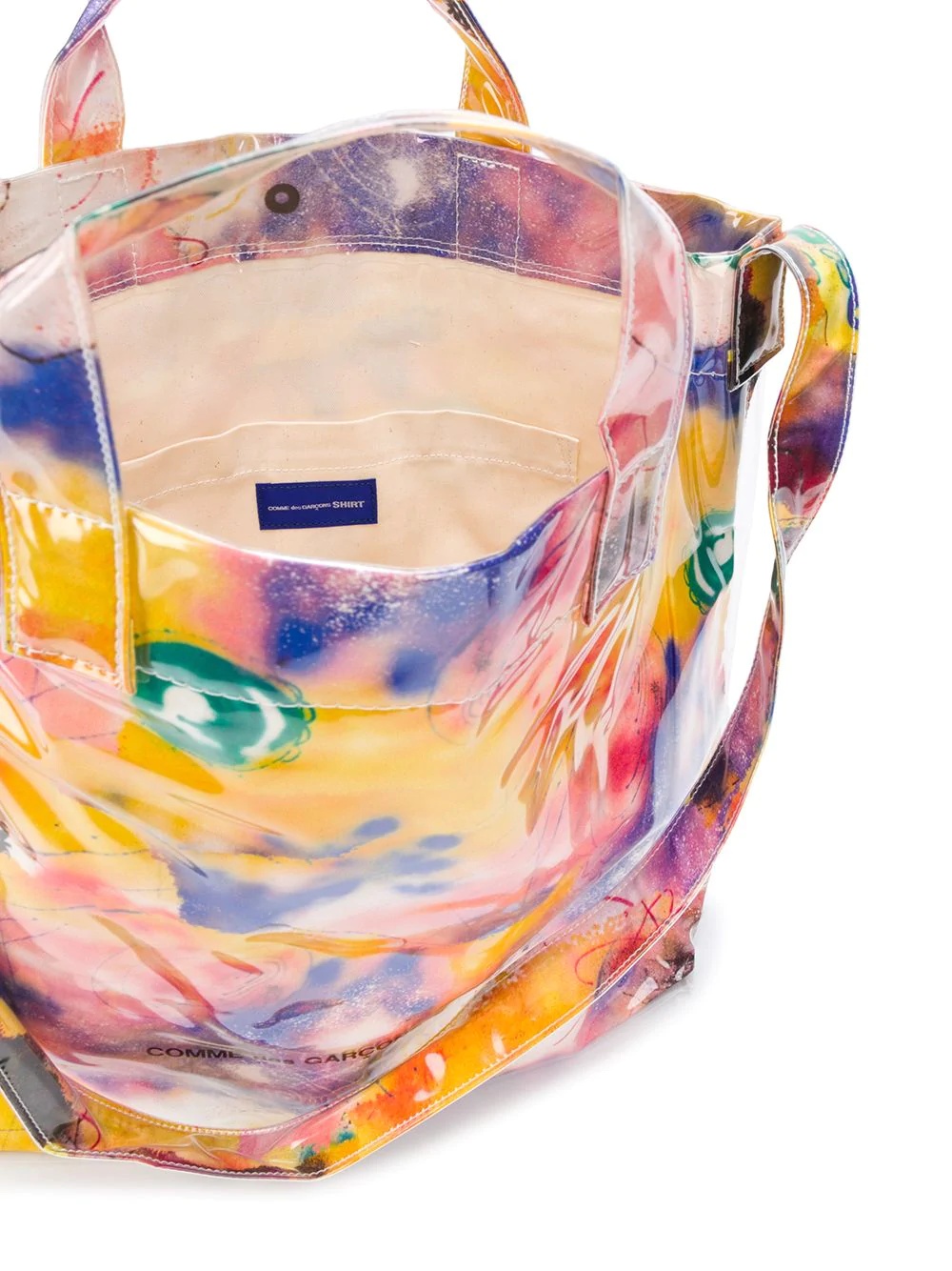 abstract print shoulder bag - 5