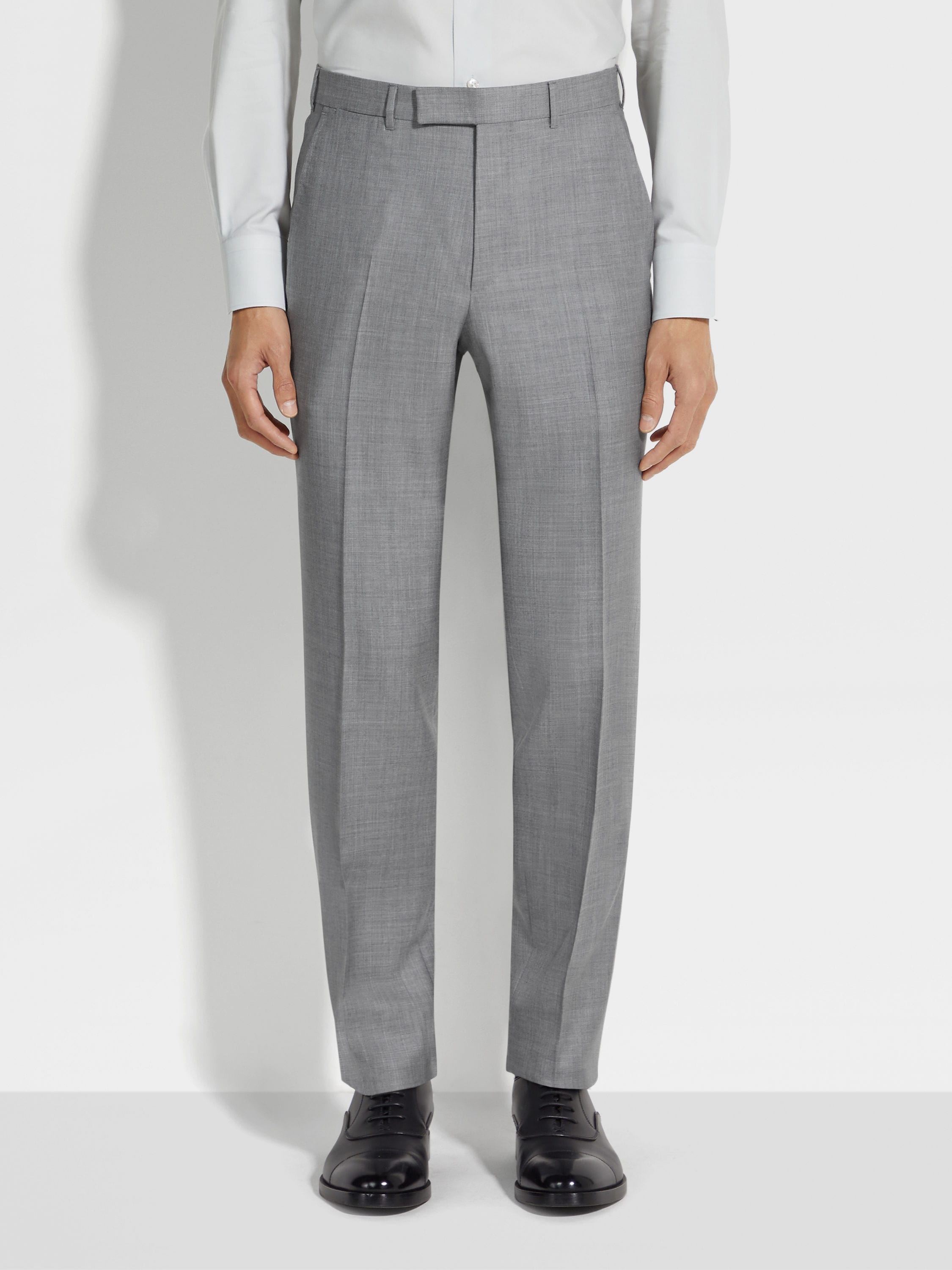 LIGHT GREY OASI CASHMERE SUIT - 5